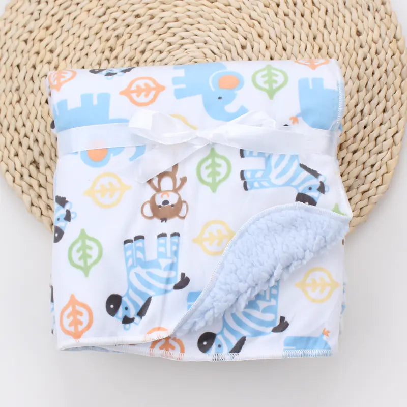 Cartoon Printed Baby Blanket