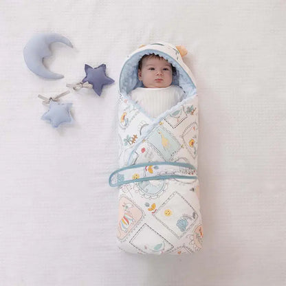 Baby Swaddle Blanket with Cotton for Newborns (Autumn/Winter)