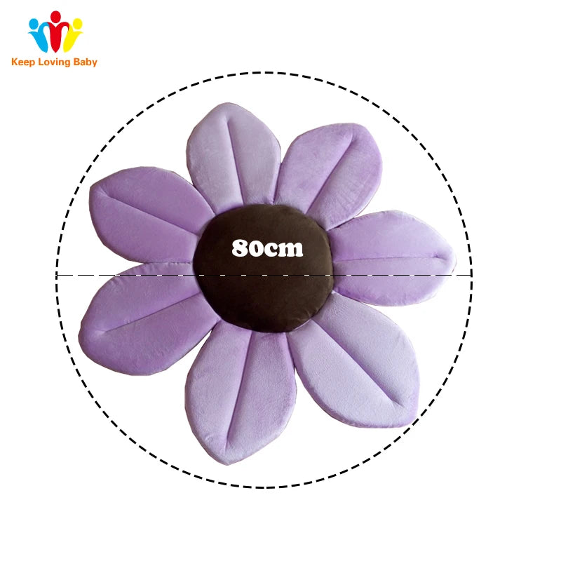 Baby Bath Blooming Flower Newborn Bathtub Foldable Lotus Shape Cushion Skin Bath Pad Portable Bath Tub Soft Seat
