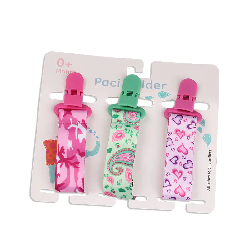 Cartoon Pattern Baby Pacifier Teether Pack of Three