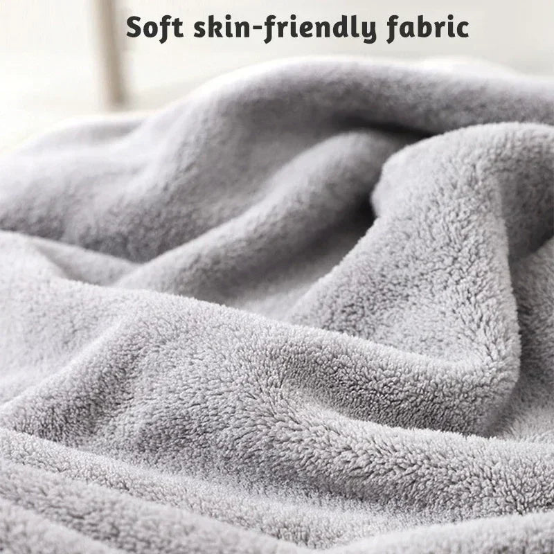 Baby Bath Towel Cartoon Animal Newborn Girl Boy Wrap Blanket Absorbent Baby Bathrobe Hooded Coral Fleece Bath Towels 0-12 Months