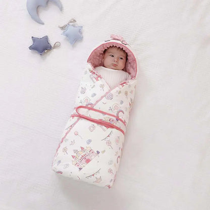 Baby Swaddle Blanket with Cotton for Newborns (Autumn/Winter)